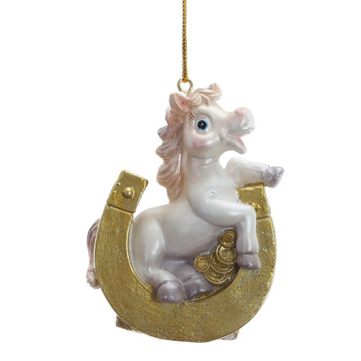 Фигурка декоративная подвесная "Лошадка", L5,5 W2,5 H7 см, 6в.