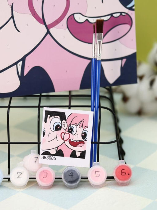 Картина по номерам на подрамнике Draw Me! Love of life, (20*20 см)