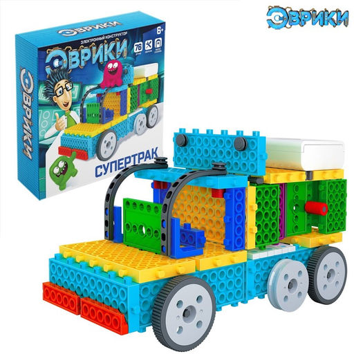 Электронный конструктор Супертрак, 76 деталей - Эврики фото 12
