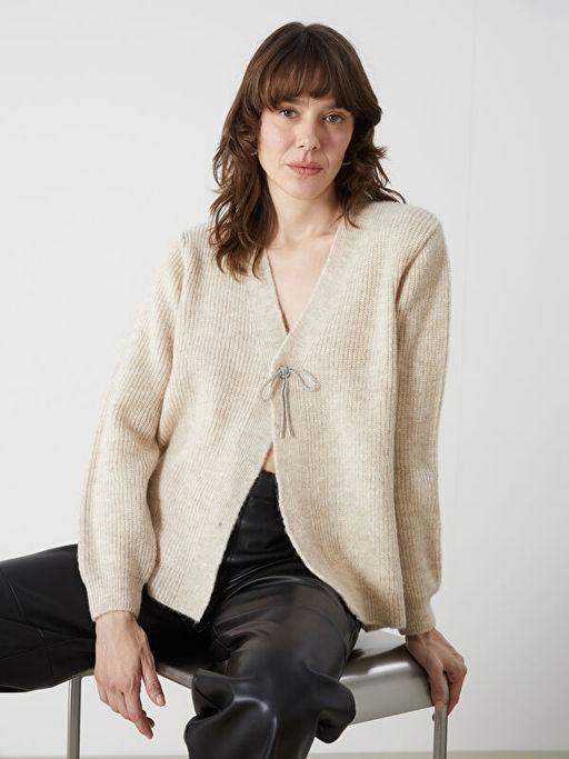 V Yaka Kad?n Triko H?rka