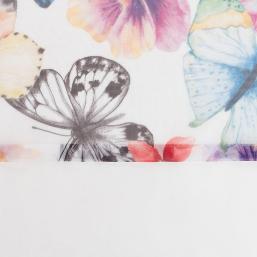 Тюль с подхватом и ламбрекеном Бабочки 250х200см, 100% п/э, вуаль - Этель фото 4