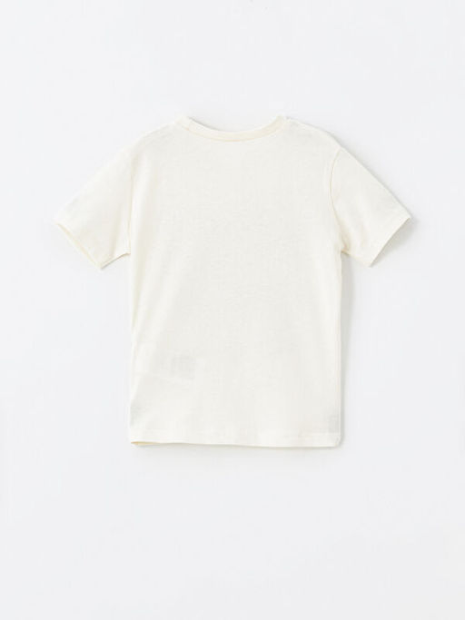 Bisiklet Yaka Bask?l? Erkek Bebek Ti??rt - Waikiki фото 3