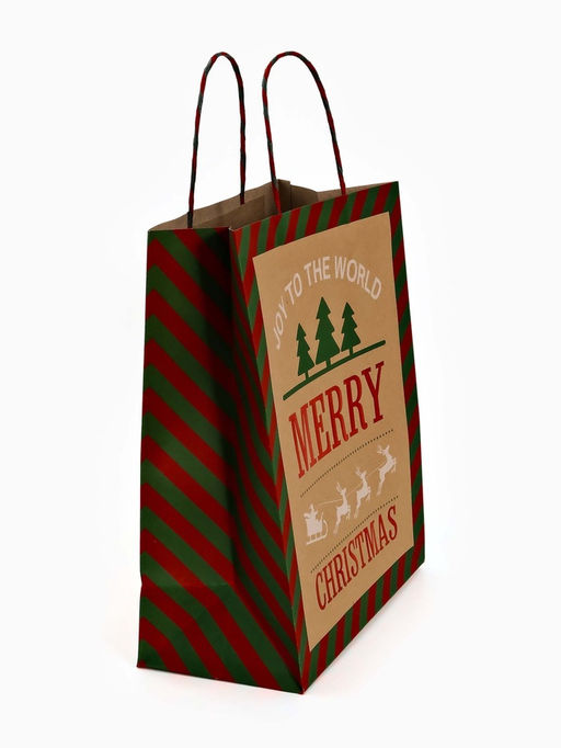 Набор подарочных пакетов «Новогодний», 3 шт, тиснение, 25 × 4 × 30.5 см, 30 × 40 × 11.5 см, 18 × 23 × 10 см