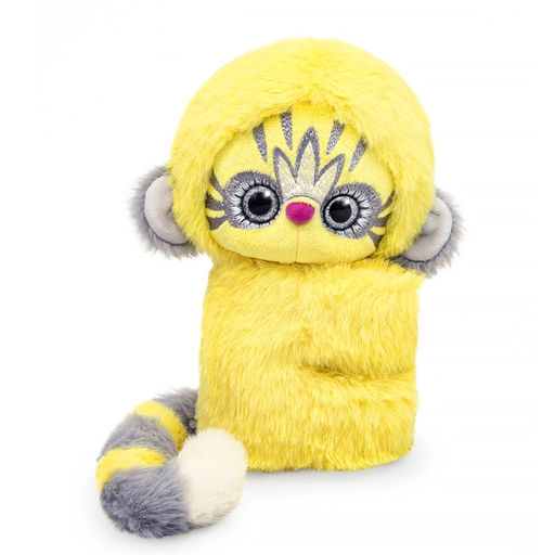 Мягкая игрушка "Эйка на 2 браслетах", желтый, 20 см LRta-031