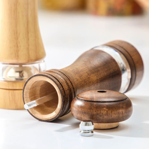 Набор мельниц для специй Доляна «Вуди», 5×5×16.5 см, керамический механизм