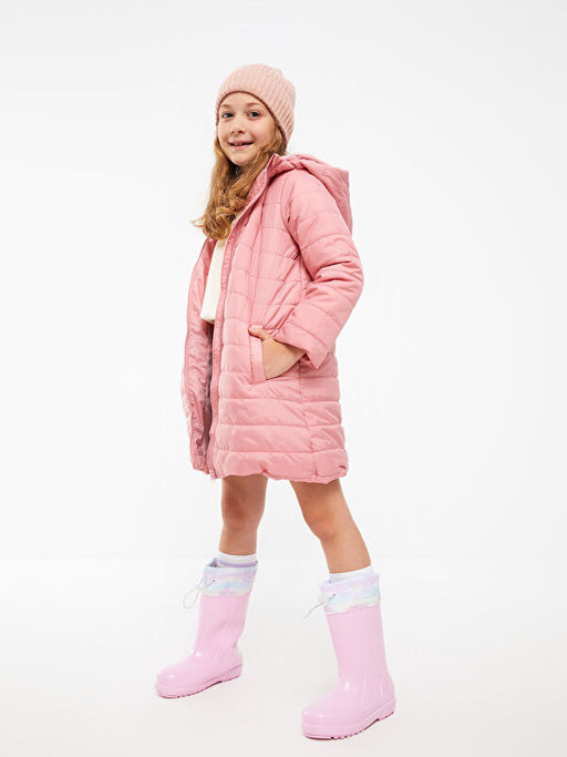 Bask?l? K?z ?ocuk Ya?mur Botu - Waikiki фото 2