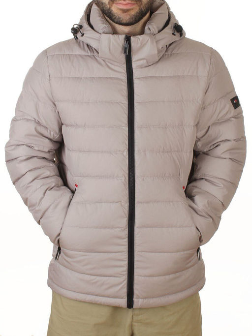 D6243 GRAY/BEIGE Куртка мужская зимняя (200 гр. холлофайбер)