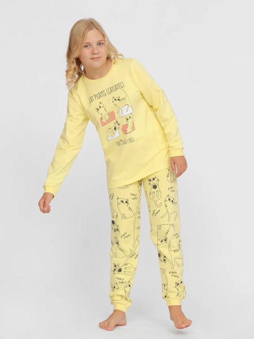 CRB wear/CSJG 50105-30 Комплект для девочки (джемпер, брюки),желтый/Ex.Cherubino  фото 2