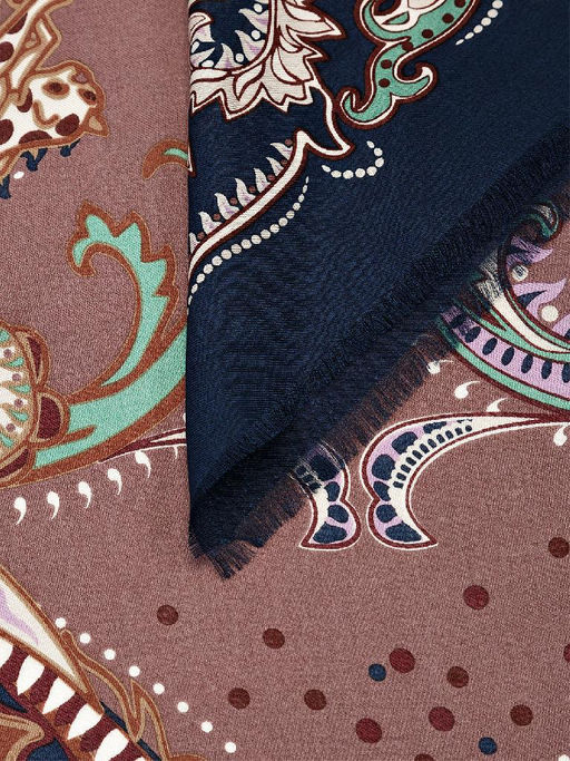 Платок жен. шелк+шерсть+мод 120х120 E16-7274-16 - Eleganzza фото 3