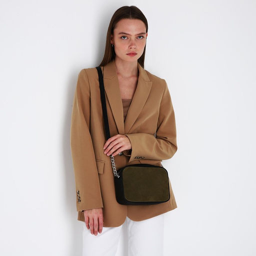 Сумка кросс-боди на молнии, цвет оливковый - Simaland фото 2
