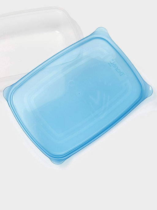 Набор контейнеров для хранения еды Darel plastic Трио, 3 шт., 700 мл, пластик, прозрачный, крышка МИКС