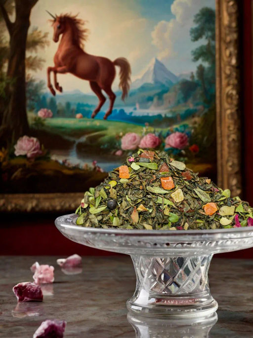 Зеленый ароматизированный чай GRUNBERG LITE  Танец единорога   фото 7