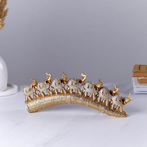 Статуэтка Слоны на бивне L-30 см / 7095-1 /уп 36/ - Галеонтрейд фото 2