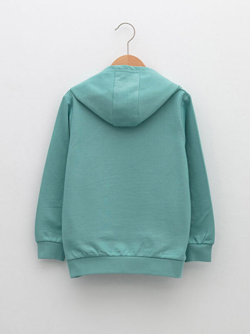 Kap??onlu Basic Uzun Kollu Erkek ?ocuk Sweatshirt - Waikiki фото 2