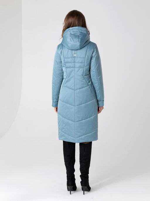 24306 Пальто дем. серо-голубой - Dizzyway фото 3