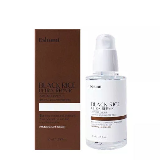 Ампульная эссенция с экстрактом черного риса - Eshumi Black rice Ultra Repair Ampoule Essence, 50мл