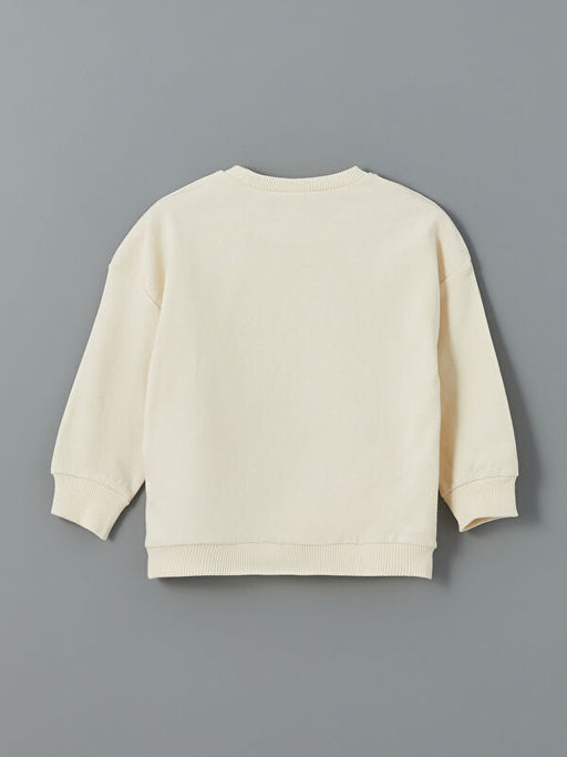 Bisiklet Yaka Bask?l? Erkek Bebek Sweatshirt - Waikiki фото 2