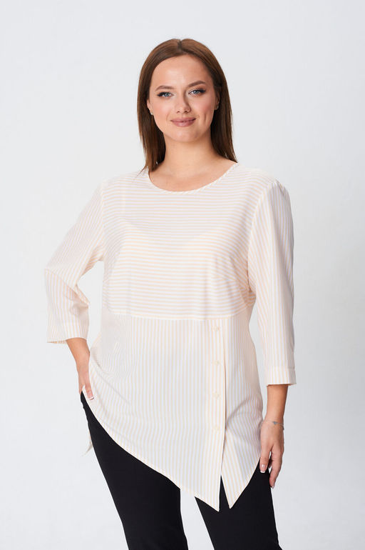 Блуза Modema 769 желтая полоска  фото 2