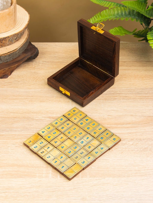 Настольная игра «Домино», 18.5×7.5×4 см, дерево шишам, латунь