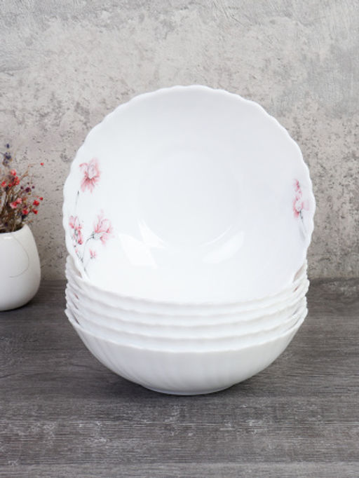 Наборы суповых тарелок 6 штук 480 мл 155 мм / TW-60 (7208) /уп 12/ Садовая гвоздика - Галеонтрейд фото 2