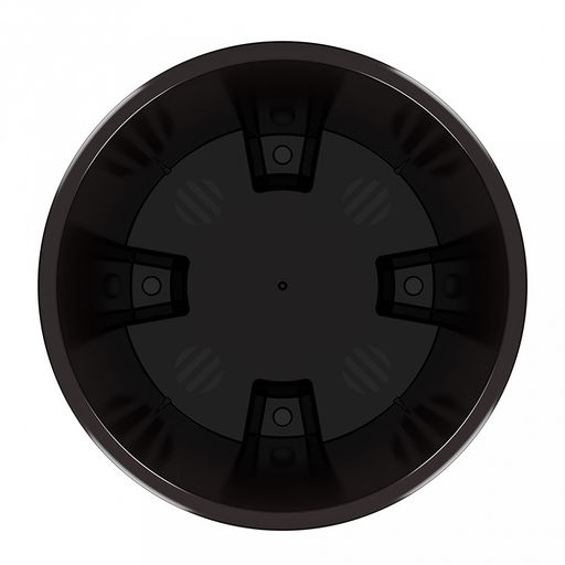 Горшок для цветов пластмассовый "Лея" 3,6л, д19см, h18,5см, со вставкой, с автополивом, графитовый (Россия)