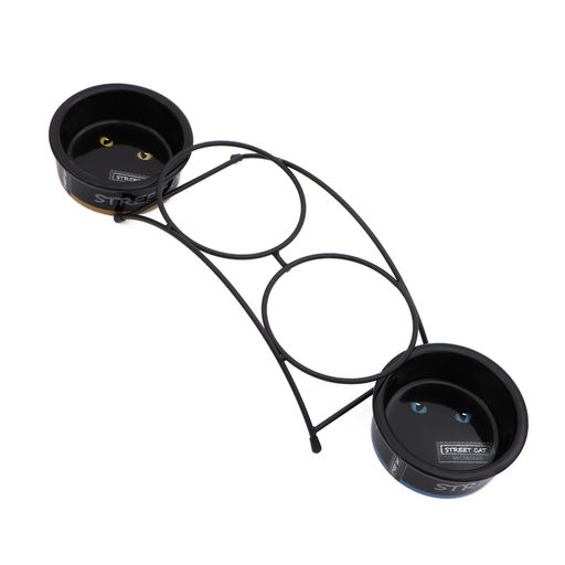 Миски керамические на подставке 2 х 250 мл - Пижон фото 4