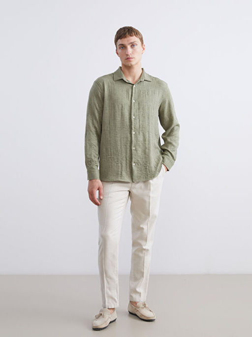 Regular Fit Uzun Kollu Erkek G?mlek