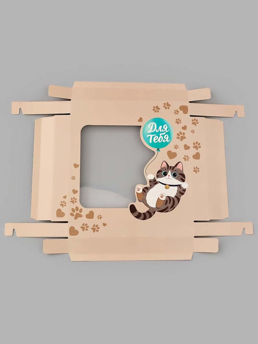 Коробка подарочная «Котики», 23.5×20.5×5.5 см