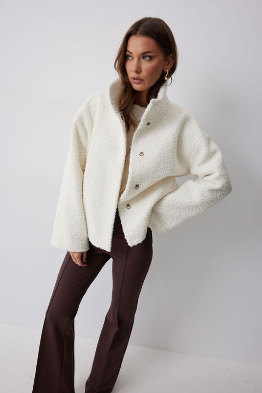 Шубка LYUSHe 4229 молоко фото 3