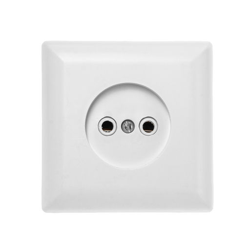 Розетка «Элект» РС 16-038, 16 А, 250 В, одноместная, скрытая, без з/к, белая