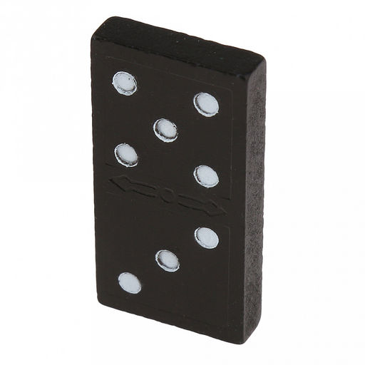 Домино "Ромб" кость пластик 4,4х2,1х0,5см, в деревянной коробке 16,9х5,6х3,8см (Китай)