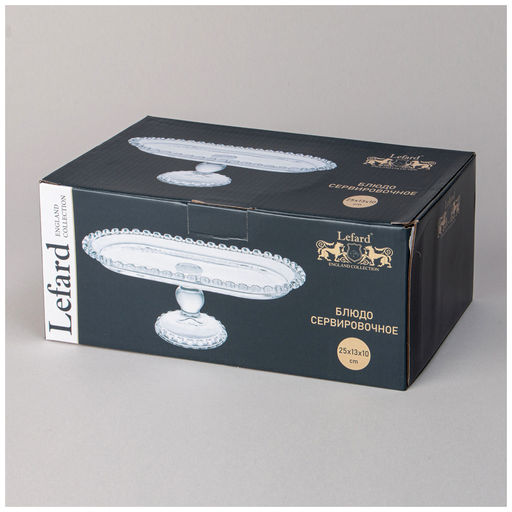 БЛЮДО СЕРВИРОВОЧНОЕ SWEETY НА НОЖКЕ 25Х13Х10 СМ - Lefard фото 2