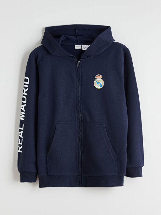 Kap??onlu Real Madrid Bask?l? Erkek ?ocuk E?ofman Tak?m