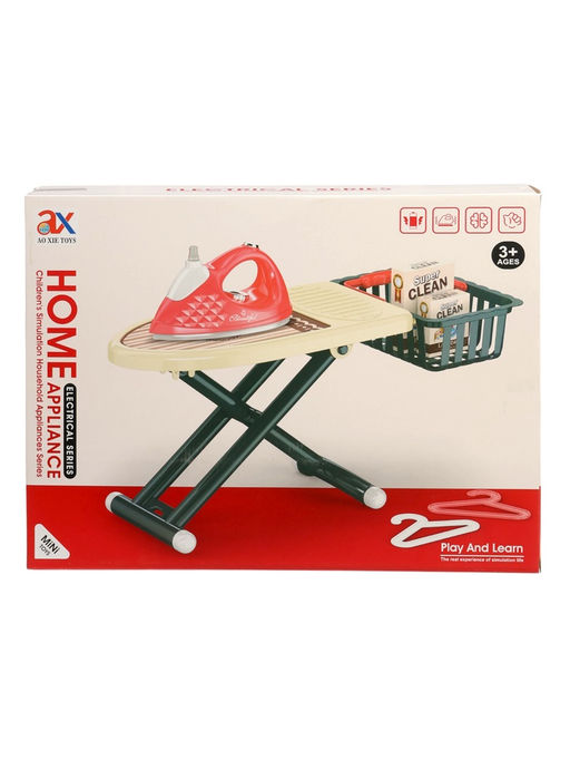 Игровой набор гладильная доска с утюгом, вибрация, вода, 7 предметов