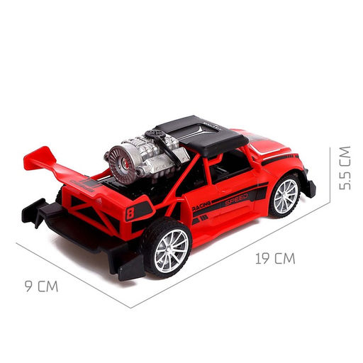 Машина радиоуправляемая SMOKE, эффект дыма, свет, цвет красный - Автоград фото 2