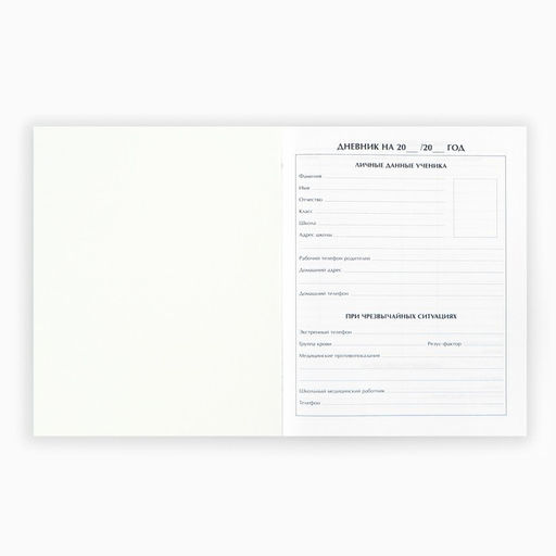 Цена за 3 шт. Дневник школьный 1-11 класс, в мягкой обложке, 40 л «Без дизайна»