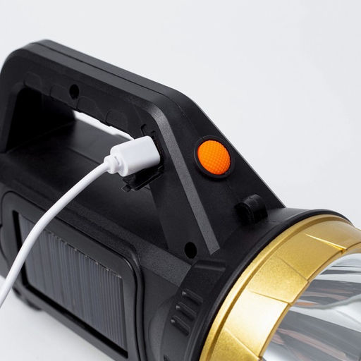 Фонарь прожекторный аккумуляторный, 3 Вт, 1500 мАч, LED, COB, IP6, солнечная батарея - Simaland фото 2