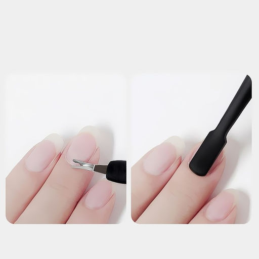 Цена за 2 шт. Триммер - пушер, 12 см, покрытие Soft Touch, чёрный