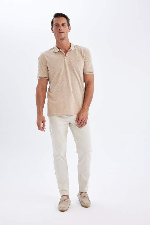 Зауженные брюки-чинос из парусины с карманами - Defacto фото 7