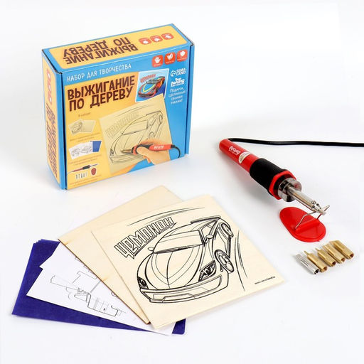 Выжигание и роспись по дереву «Чемпион», набор для творчества
