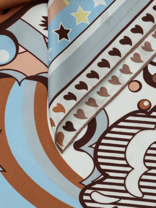 Платок жен. шелк 90х90 E04-8453-16 - Eleganzza фото 2