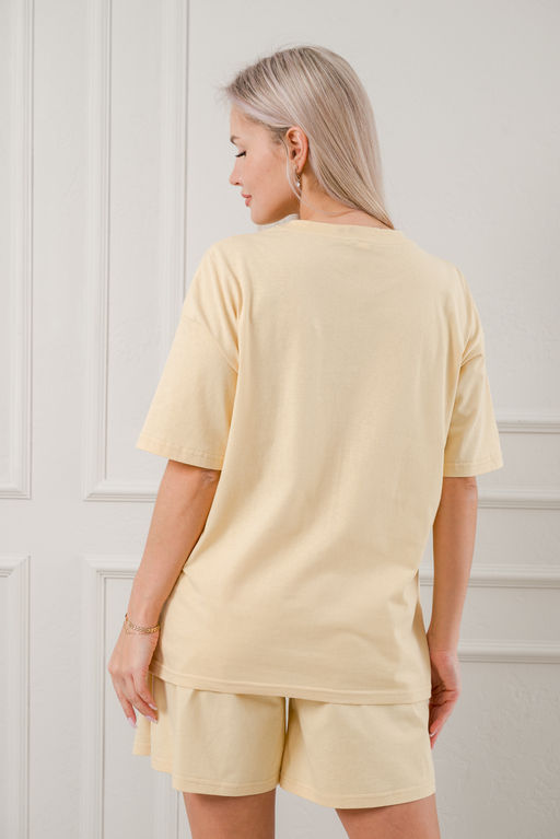 Пижама женская из кулирки Дива крем макси - Амадэль фото 9