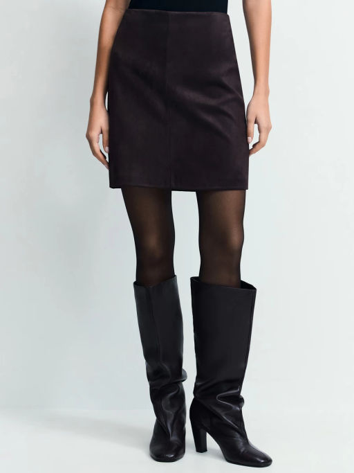 Юбка мини из искусственной замши / Zarina