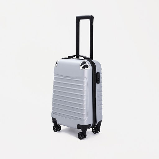 Чемодан малый 20, отдел на молнии, кодовый замок, цвет серый - Simaland фото 3