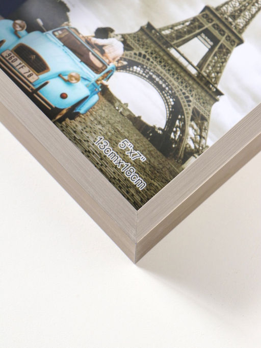 Фоторамка для фото 13×18 см «Ламберто», пластик, серебро с белым, 19×14×3.5 см