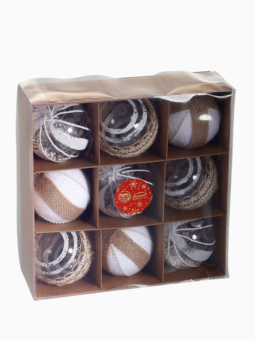 Ёлочные игрушки Орсон, шары новогодние, d=8 см, 9 шт. очарование - Зимнее волшебство фото 16