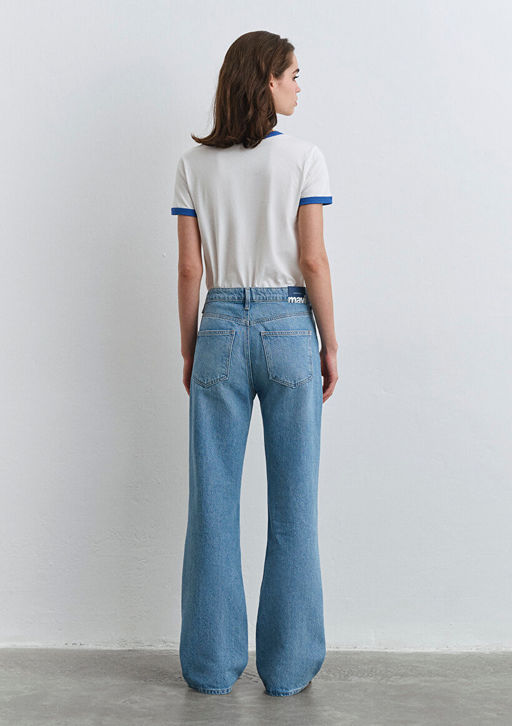 Victoria Premium Blue Indigo Mavisi Jean Pantolon  фото 6