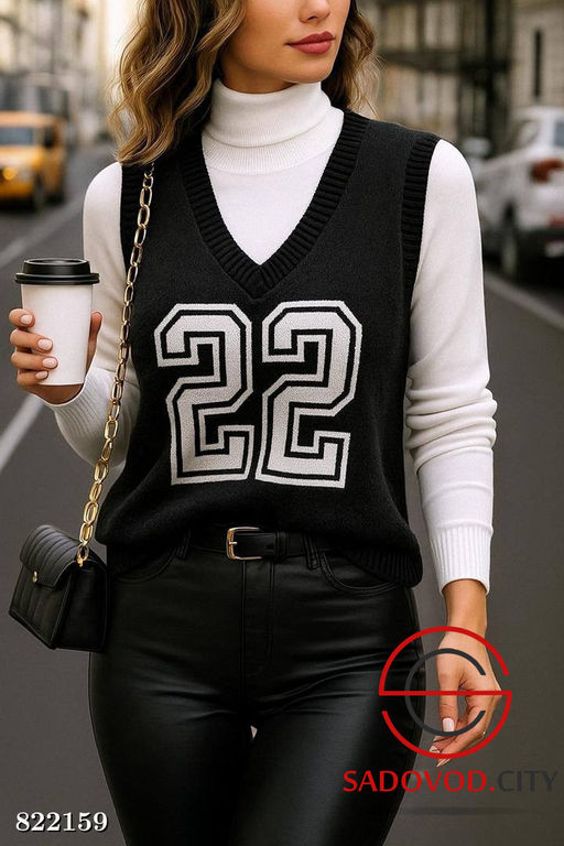 Жилетка женская из шерсти