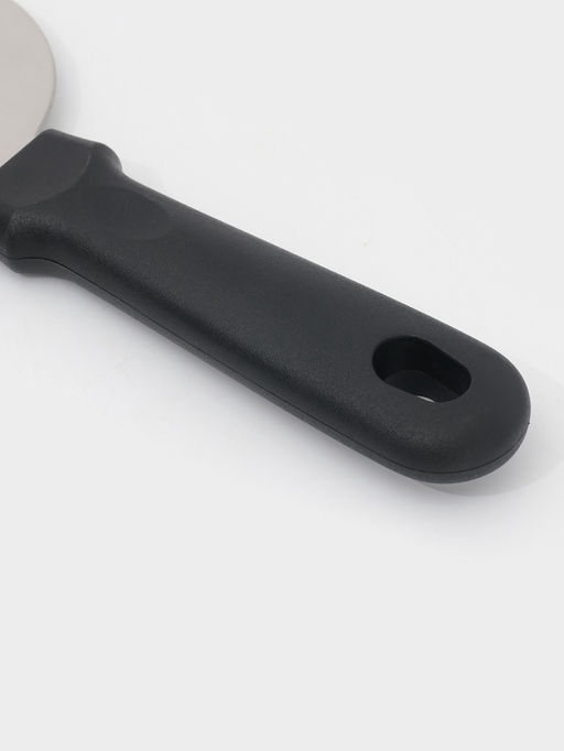 Лопатка - скребок кондитерская Доляна, 21.5?10 см, нержавеющая сталь, чёрная фото 4