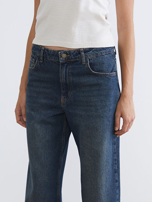 Baggy Fit Kad?n Jean Pantolon